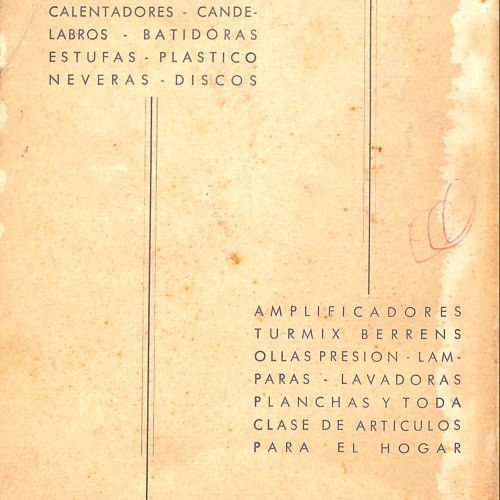 Folleto comercial “Microsurcos – J.E.M., concesionarios de Iberia”., J.E.M. (José Esclasans), concesionarios de la marca Iberia.