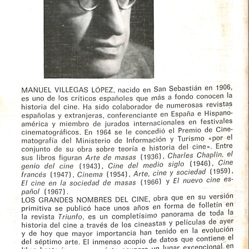 Libro monográfico “Los grandes nombres del cine”.