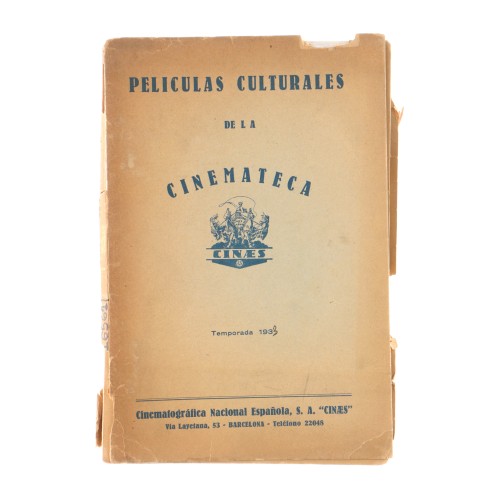 Libro Peliculas Culturales de la Cinemateca - Cinaes