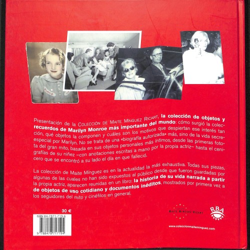 Libro: Marilyn íntima. El legado de la actriz en la Colección Maite Mínguez Ricart