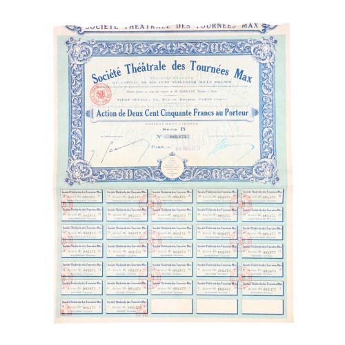 Acciones Societe Theatrale des Tournees Max