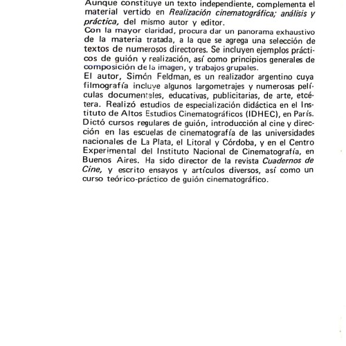 Libro El Director de Cine