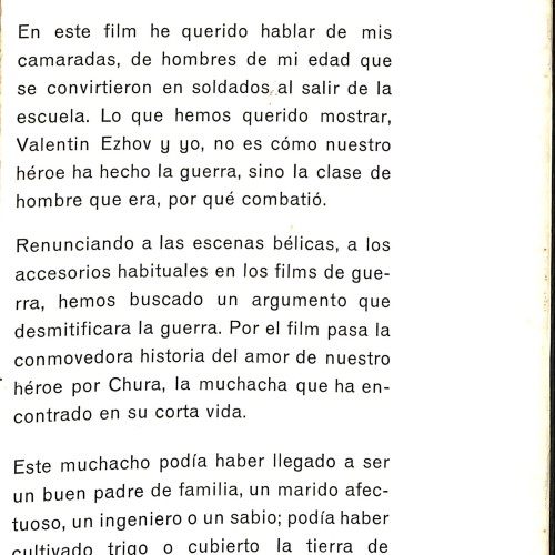 Libro: La Balada del Soldado