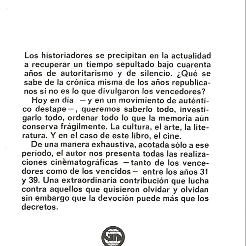 Libro:  El cine republicano español