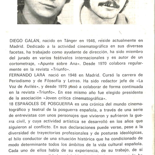 Libro:  españoles de posguerra