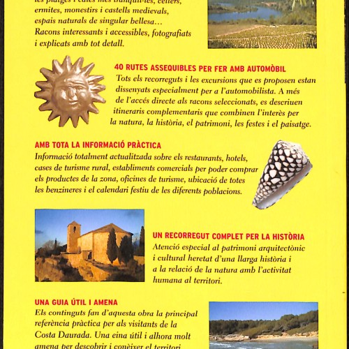 Libro Guía turística ilustrada: Els 40 millors racons de la Costa Daurada amb automòbil