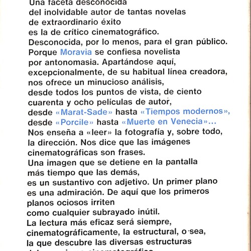 Libro Alberto Moravia en el cine. Ciento cuarenta y ocho películas de autor