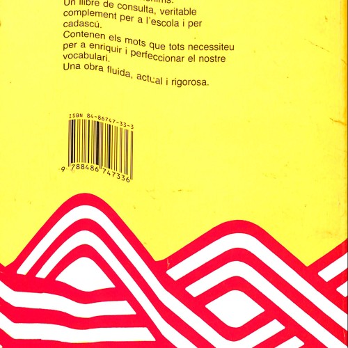 Diccionario  Diccionari Català de Sinònims i Antònims