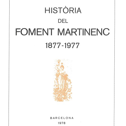 Libro  Història del Foment Martinenc