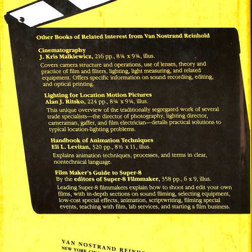 Libro:  The Filmmaker’s Craft: 16mm Cinematography