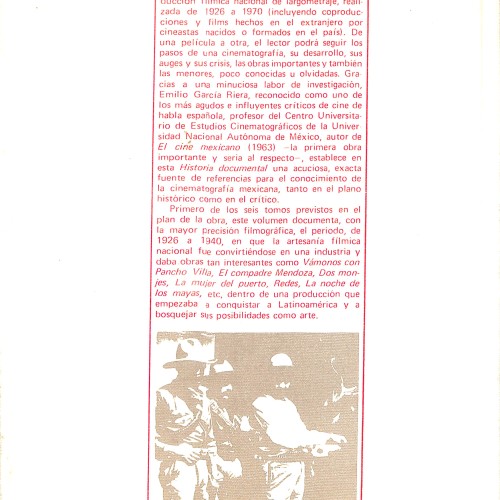 Libro:  Historia documental del cine mexicano – Volumen 1