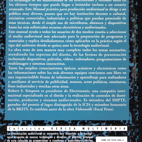 Libro: Manual práctico para producción audiovisual