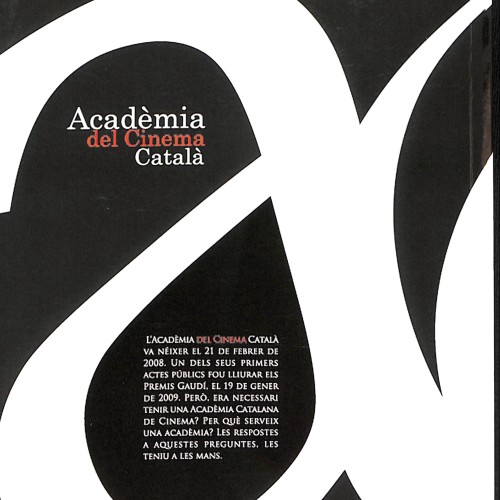 Libro: Acadèmia del Cinema Català. Què és, qui som i per què
