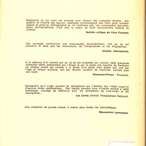 Libro: Anthologie du Cinéma – Tome 5