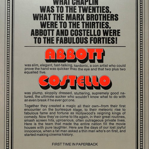 Libro:  The Abbott and Costello Book