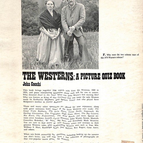 Libro: The Westerns: A Picture Quiz Book