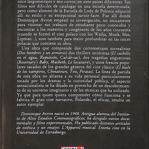 Libro;  Roman Polanski