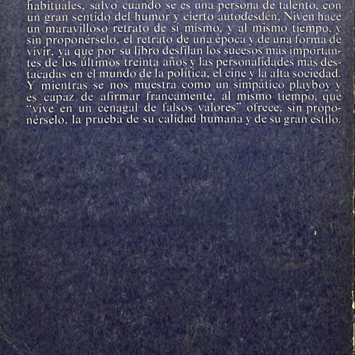 Libro; David Niven – La aventura de mi vida