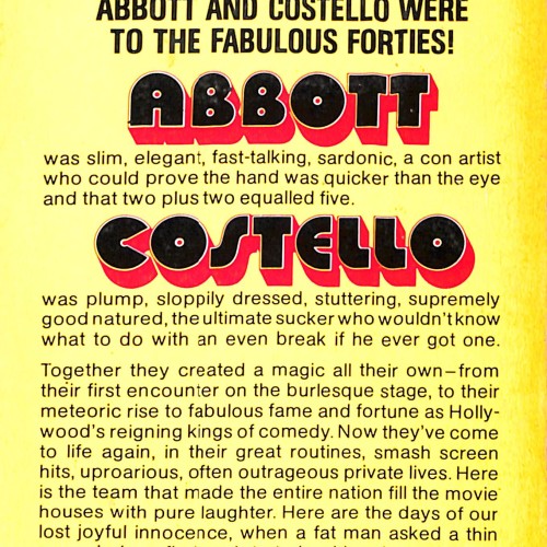 Libro;  e Abbott and Costello Book