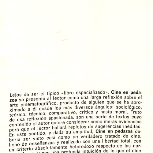 Libro;  "Cine en Pedazos" de Jaume Picas