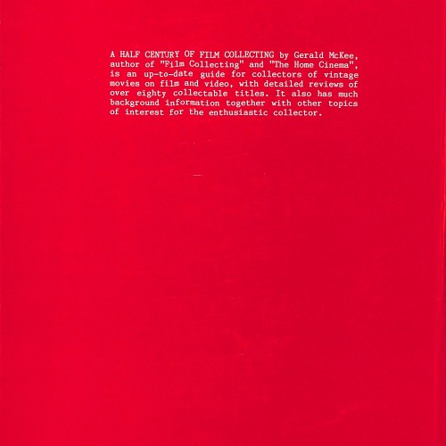 Libro;  A Half Century of Film Collecting