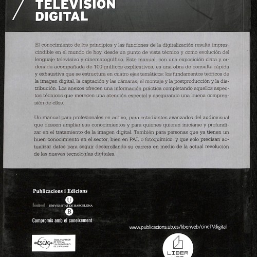 Libro;  Cine y Televisión Digital. Manual Técnico