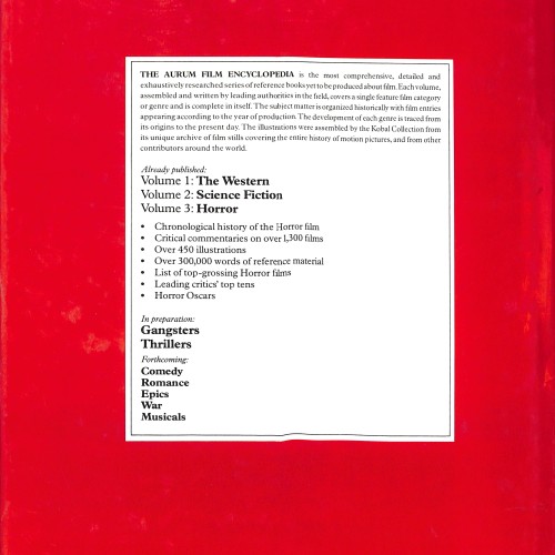 Libro; Horror (The Aurum Film Encyclopedia – Volume 3
