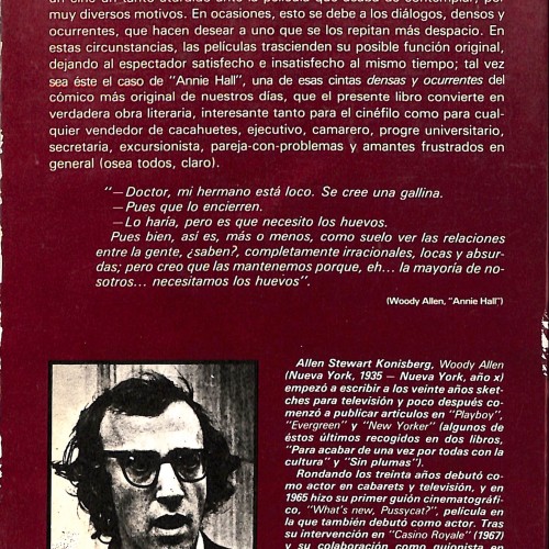 Libro; Annie Hall