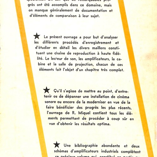 Libro; La pratique du son. Mise au point – Entretien – Dépannage