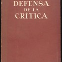 Libro; “Defensa de la Crítica” – Guillermo Díaz-Plaja