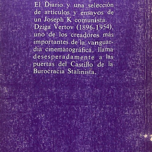 Libro; “Memorias de un cineasta bolchevique” – Dziga Vertov