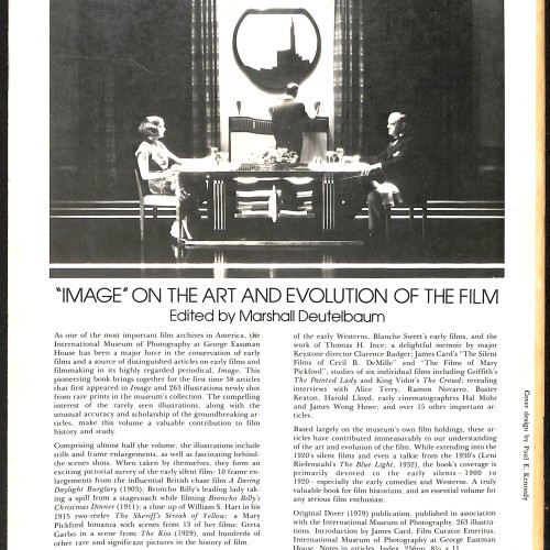 Libro; IMAGE on the Art and Evolution of the Film – Marshall Deutelbaum (Dover, 1979)