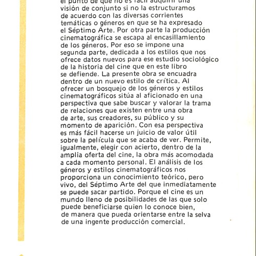 Libro: “El cine. Géneros y estilos” – Xavier Moreno Lara