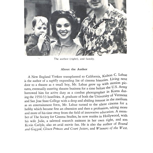 Libro:Dreams for Sale. The Rise and Fall of the Triangle Film Corporation – Kalton C. Lahue
