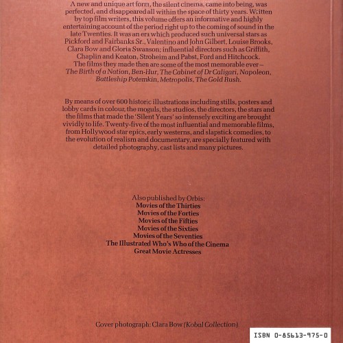 Libro: MOVIES OF THE SILENT YEARS