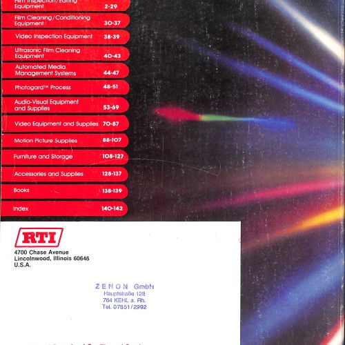 Libro:  RTI – Research Technology International 1981 Catalog