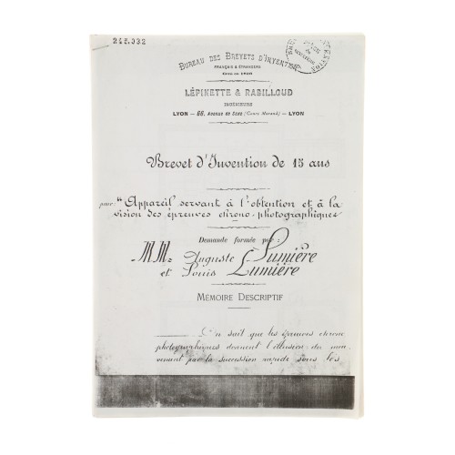 Documento Memoire Descriptif - Hermanos Lumiere