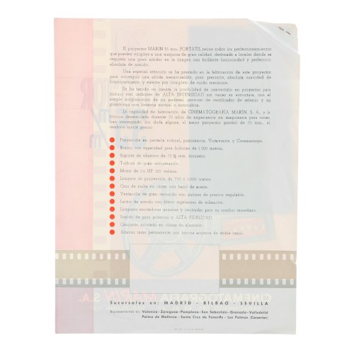 Publicidad Proyector Marin 35mm
