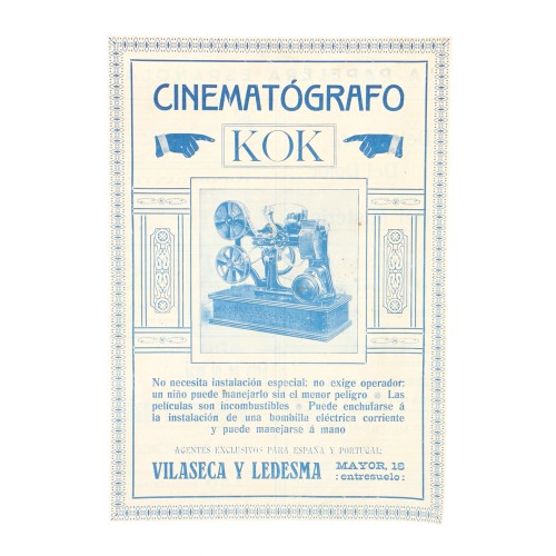 Publicidad Cinematografo KOK
