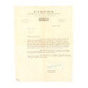 Carta gratitud Cinesa Cinerama