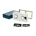Stereo viewer Rellev silver metallic