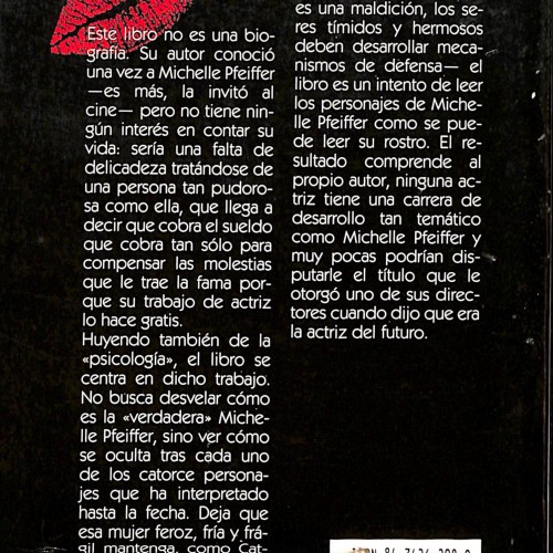 Libro : Michelle Pfeiffer