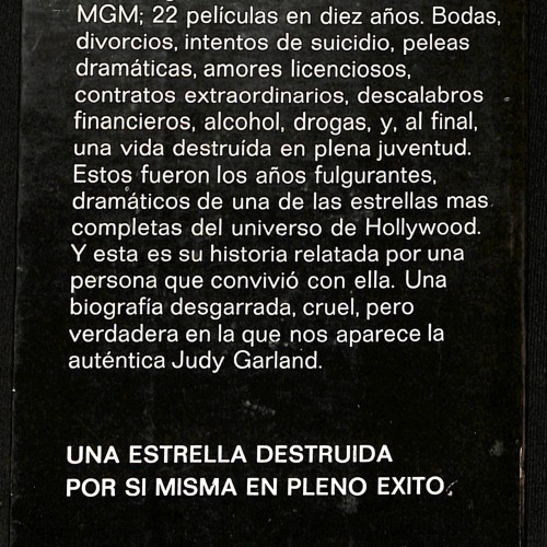 Libro: Judy Garland (Subtítulo: Una Biografía)