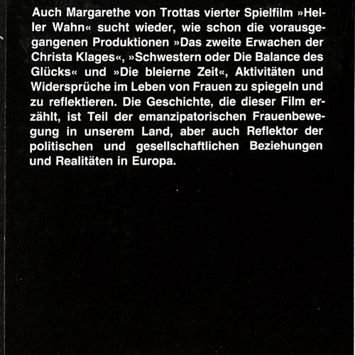 Libro: Heller Wahn: Ein Film von Margarethe von Trotta.