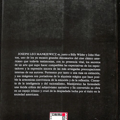 Libro:  J. L. Mankiewicz (Joseph L. Mankiewicz).