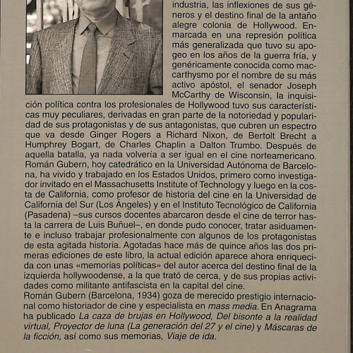 Libro:  La caza de brujas en Hollywood.