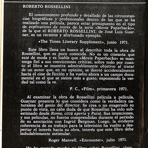 Libro: Roberto Rossellini.