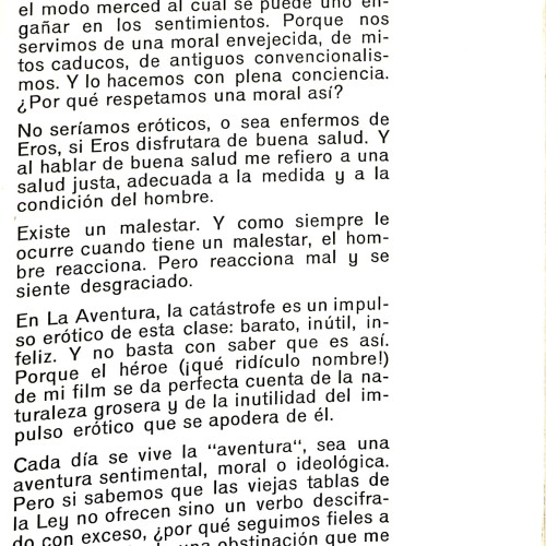 Libro: La Aventura (L'Avventura).