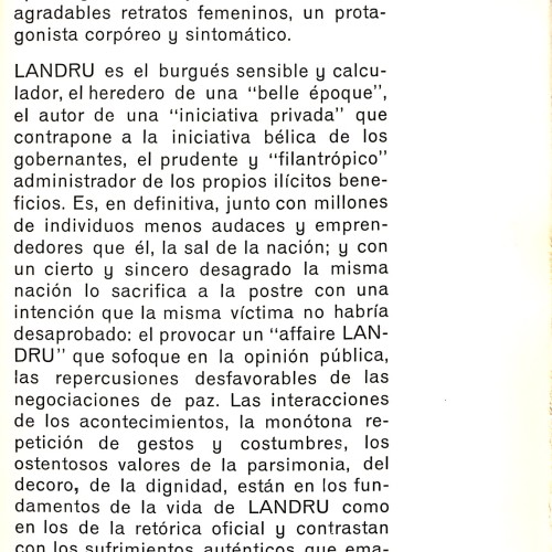 Libro: Landru (Guion del film y textos complementarios).