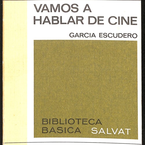 Libro: Vamos a hablar de cine.